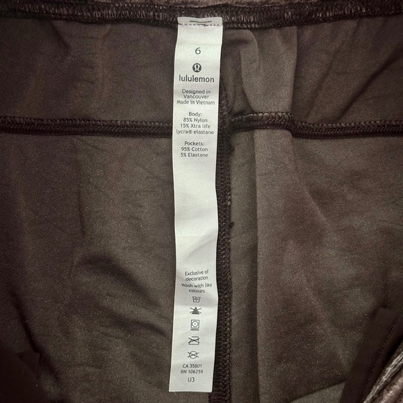 Lululemon Ready To Crush Velvet Jogger French Press Brown Size 6 *Flaw* - Picture 12 of 14